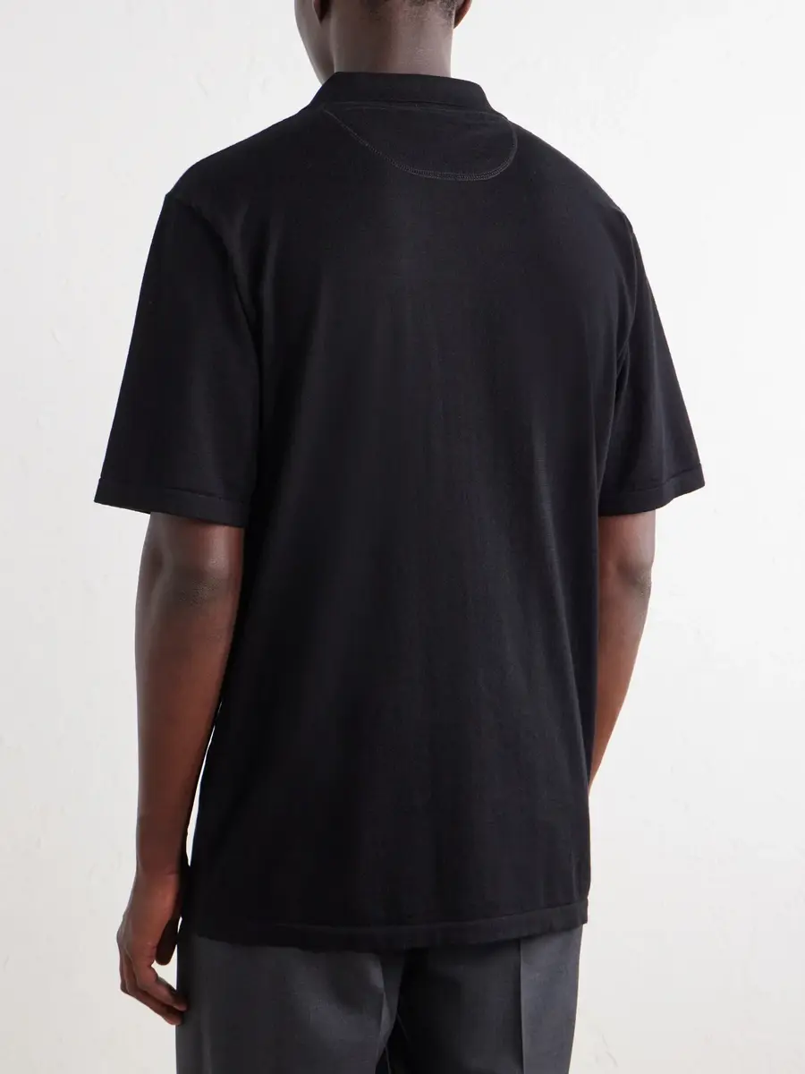 Ghiaia Cashmere Cotton Polo Shirt - Men | Thumbnail 4