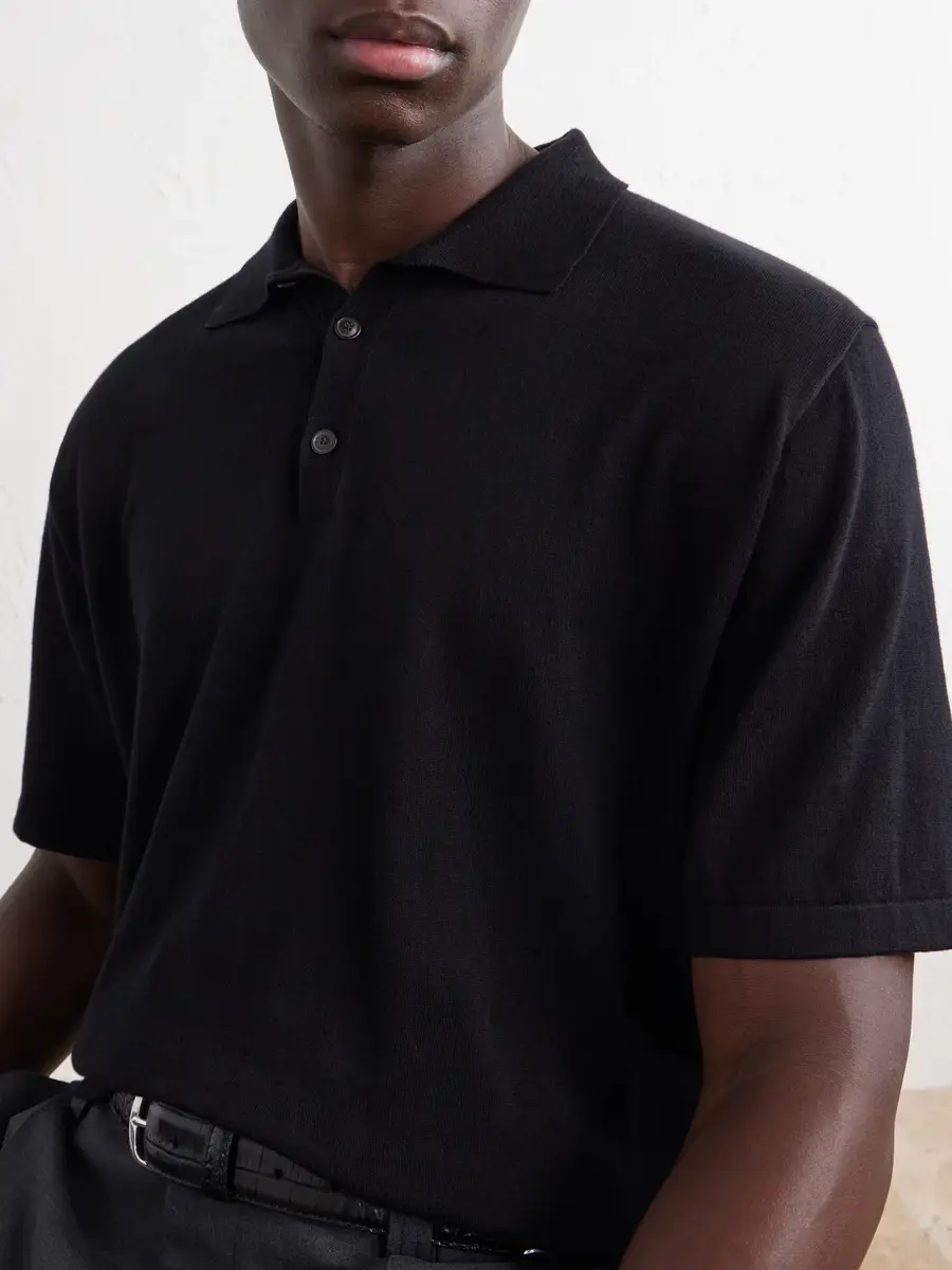 Ghiaia Cashmere Cotton Polo Shirt - Men | Thumbnail 5