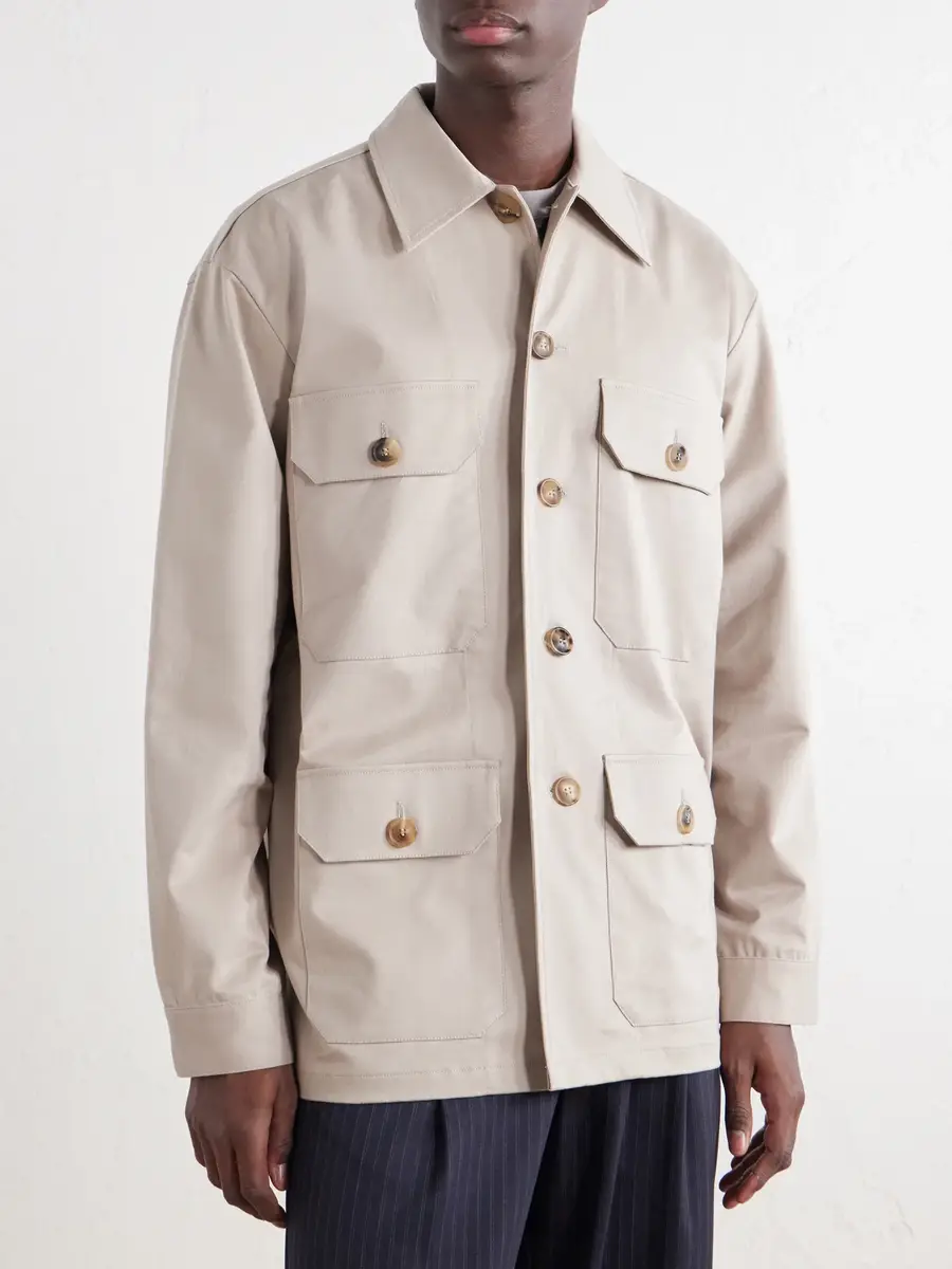 Ghiaia Cashmere Safari Cotton-Twill Overshirt - Men | Thumbnail 3 Ghiaia Cashmere Safari Cotton-Twill Overshirt - Men | Thumbnail 3