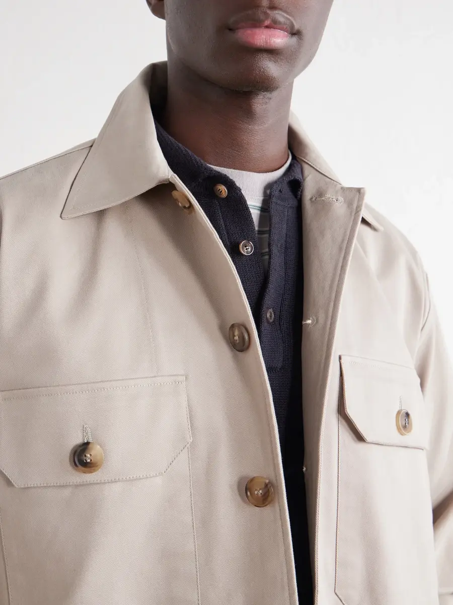 Ghiaia Cashmere Safari Cotton-Twill Overshirt - Men | Thumbnail 5 Ghiaia Cashmere Safari Cotton-Twill Overshirt - Men | Thumbnail 5