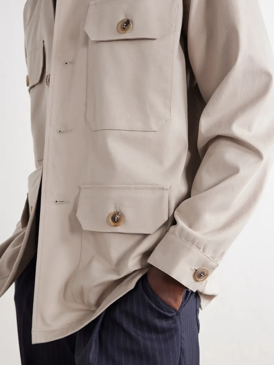 Ghiaia Cashmere Safari Cotton-Twill Overshirt - Men | Thumbnail 6 Ghiaia Cashmere Safari Cotton-Twill Overshirt - Men | Thumbnail 6