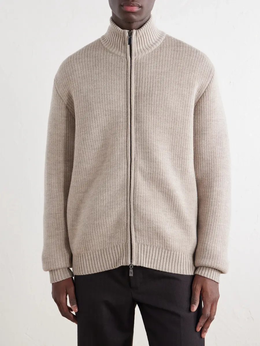 Frescobol Carioca Minas Merino Wool Zip-Through Sweater - Men | Thumbnail 3 Frescobol Carioca Minas Merino Wool Zip-Through Sweater - Men | Thumbnail 3