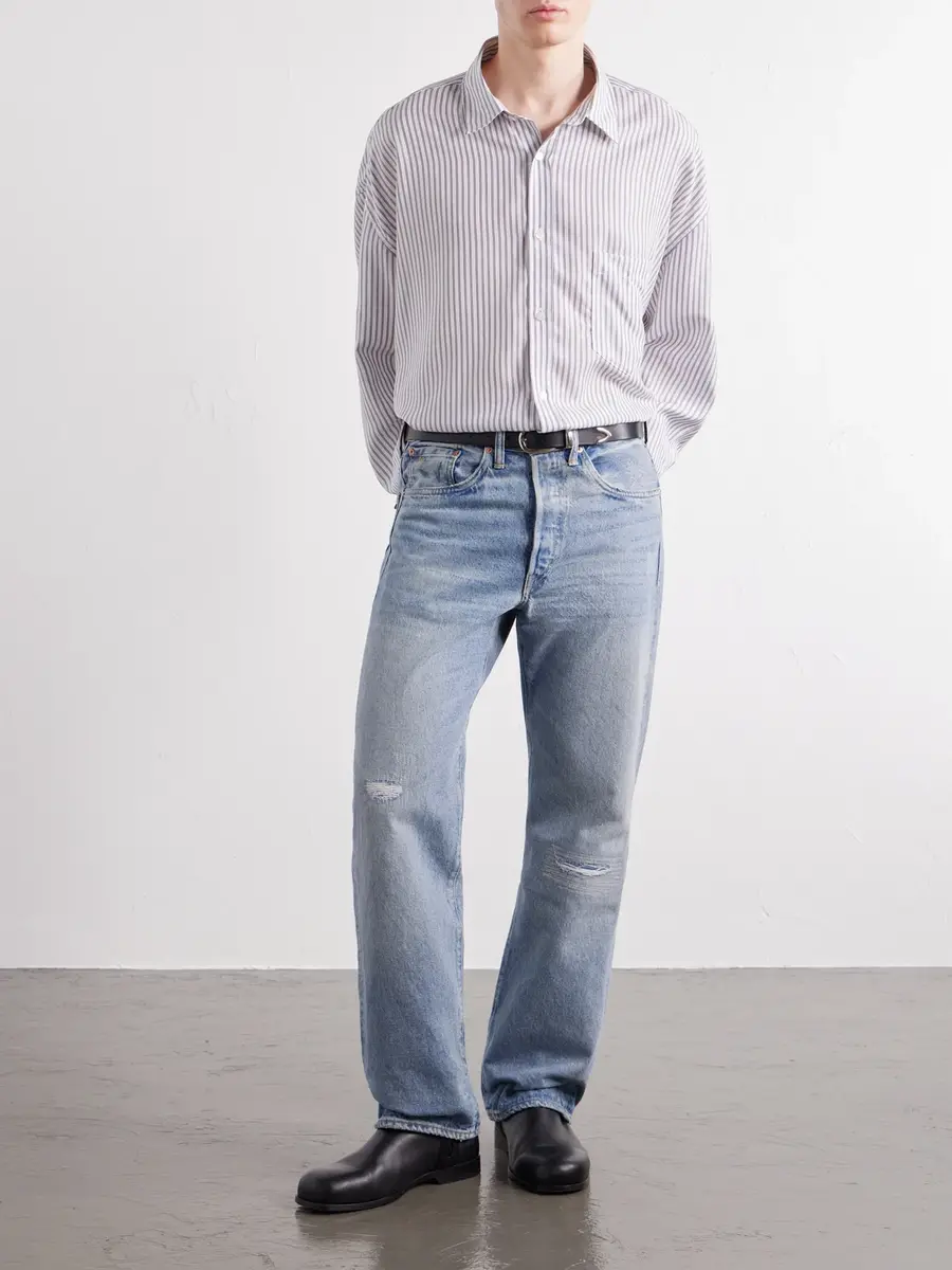 Acne Studios Pinstriped TENCEL™ Lyocell-Poplin Shirt - Men | Thumbnail 2 Acne Studios Pinstriped TENCEL™ Lyocell-Poplin Shirt - Men | Thumbnail 2