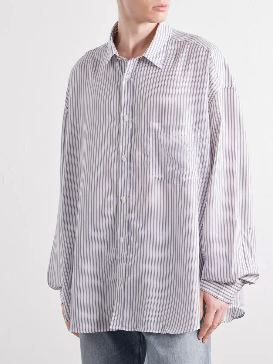 Acne Studios Pinstriped TENCEL™ Lyocell-Poplin Shirt - Men | Thumbnail 3 Acne Studios Pinstriped TENCEL™ Lyocell-Poplin Shirt - Men | Thumbnail 3