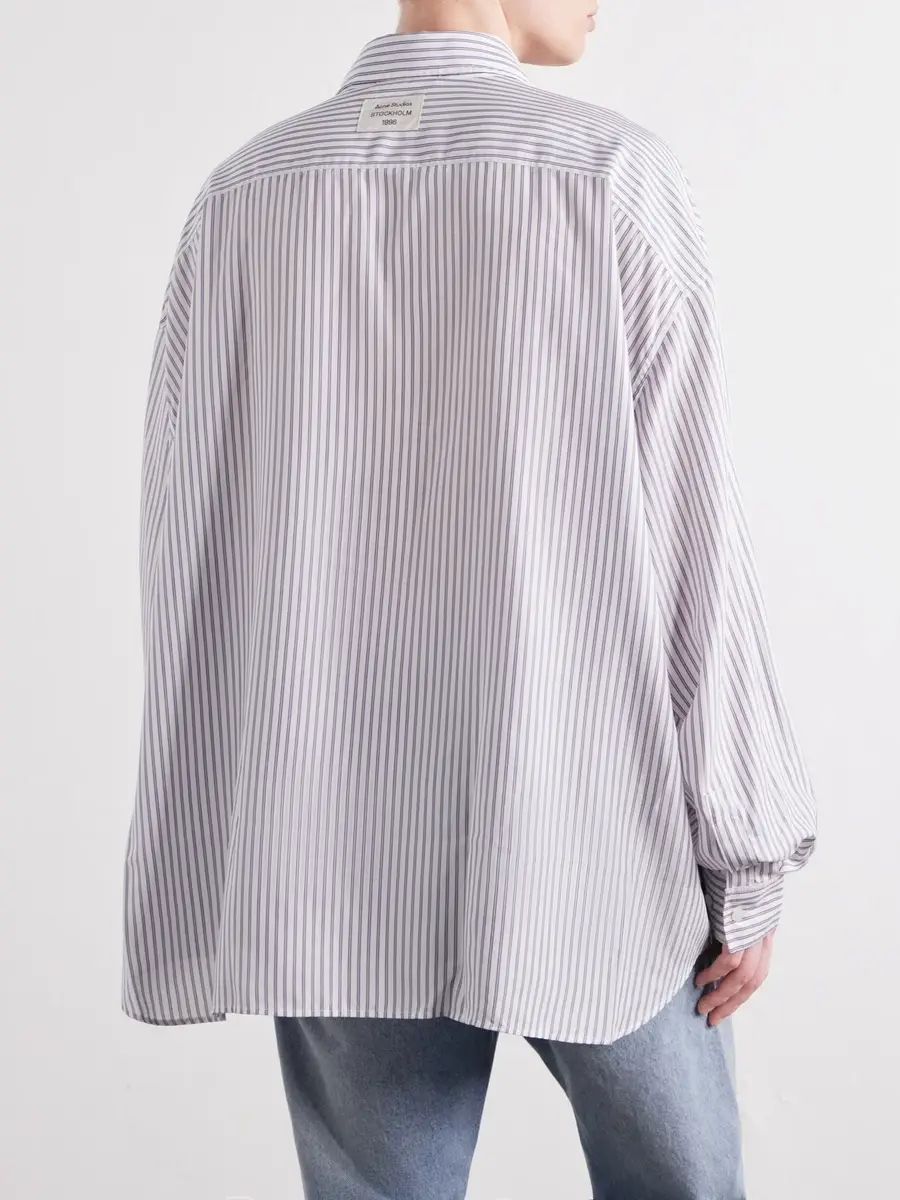 Acne Studios Pinstriped TENCEL™ Lyocell-Poplin Shirt - Men | Thumbnail 4 Acne Studios Pinstriped TENCEL™ Lyocell-Poplin Shirt - Men | Thumbnail 4