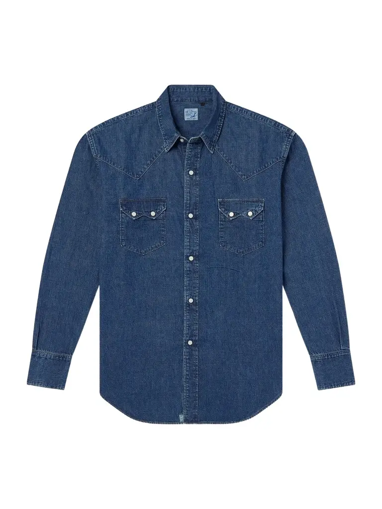 OrSlow Western Denim Shirt - Men