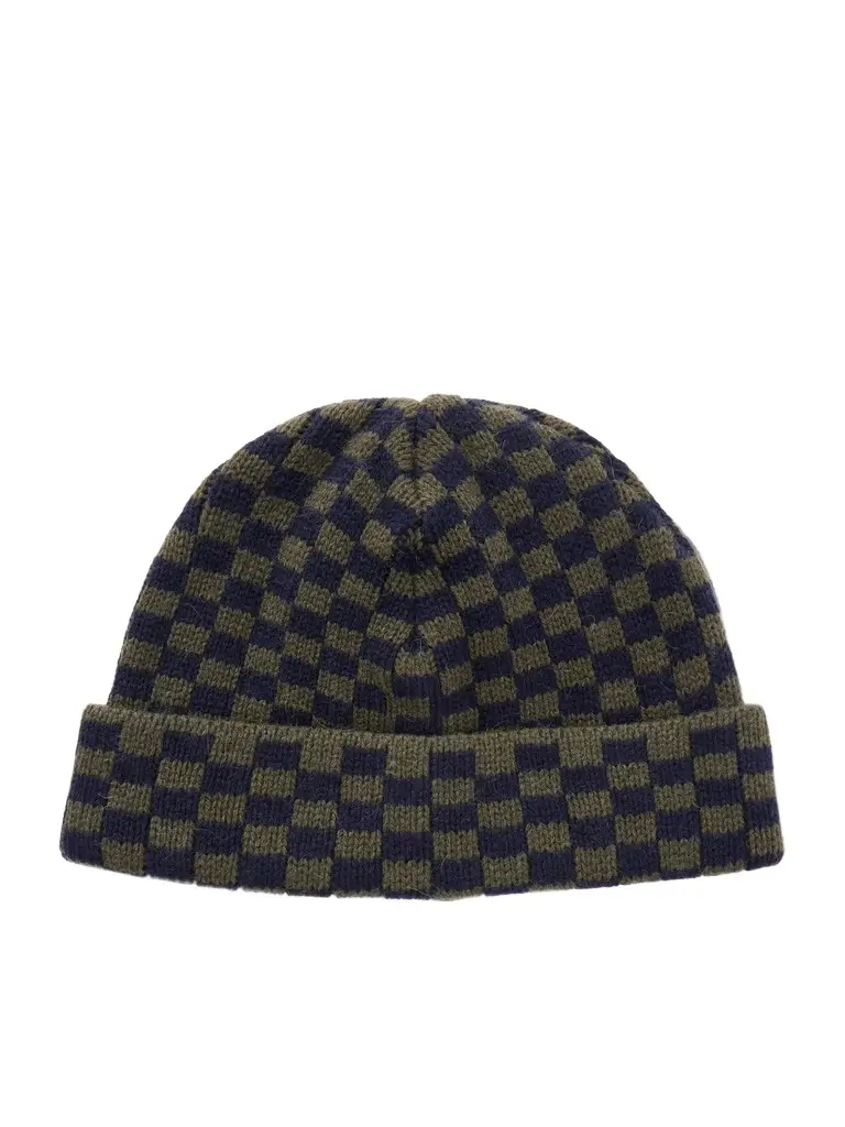 A Kind Of Guise Ajedrez Checkerboard Alpaca and Merino Wool-Blend Beanie - Men