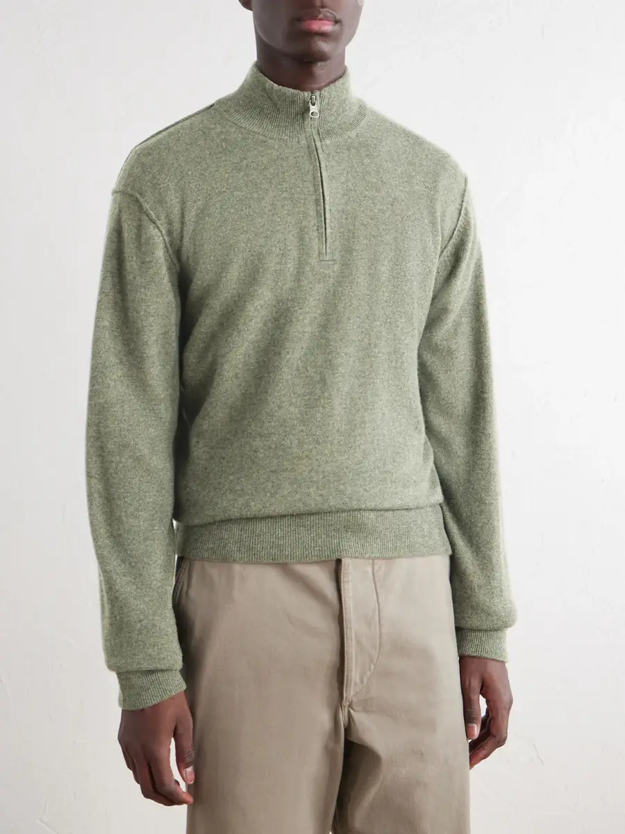 Ghiaia Cashmere Cashmere Half-Zip Sweater - Men | Thumbnail 3