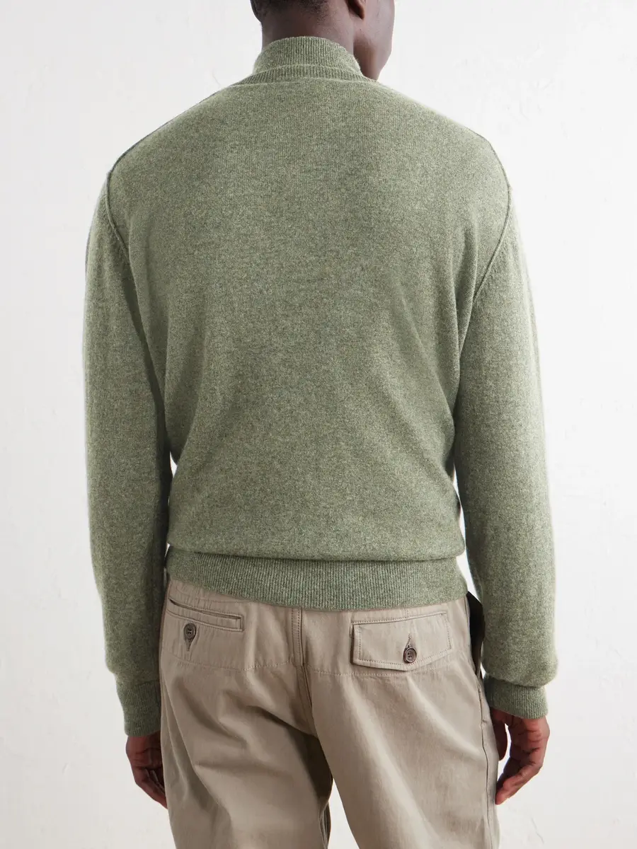 Ghiaia Cashmere Cashmere Half-Zip Sweater - Men | Thumbnail 4