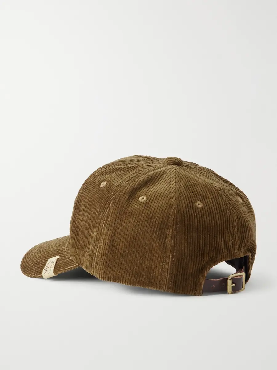 Visvim Logo-Embroidered Cotton-Corduroy Cap - Men | Thumbnail 4
