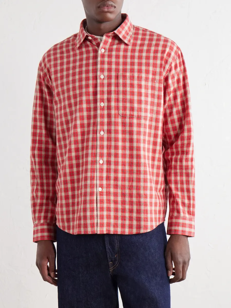 NN07 Deon 5465 Checked Organic Cotton-Flannel Shirt - Men | Thumbnail 3
