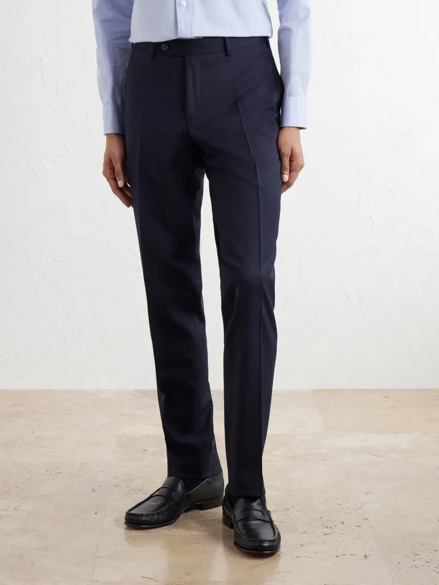 Canali Straight-Leg Wool-Blend Twill Trousers - Men | Thumbnail 3 Canali Straight-Leg Wool-Blend Twill Trousers - Men | Thumbnail 3