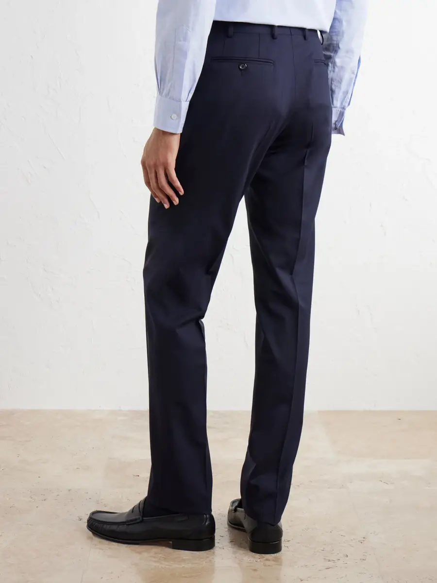 Canali Straight-Leg Wool-Blend Twill Trousers - Men | Thumbnail 4 Canali Straight-Leg Wool-Blend Twill Trousers - Men | Thumbnail 4