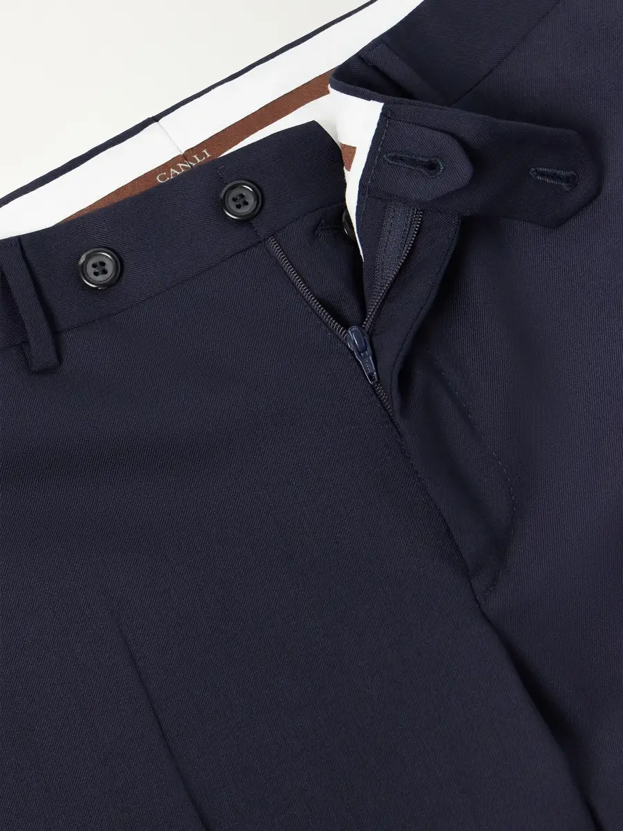 Canali Straight-Leg Wool-Blend Twill Trousers - Men | Thumbnail 6 Canali Straight-Leg Wool-Blend Twill Trousers - Men | Thumbnail 6