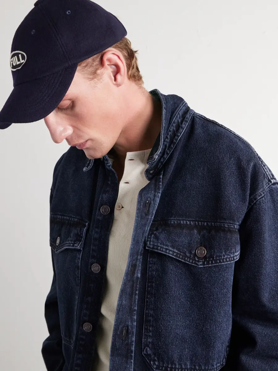 FULLCOUNT Logo-Appliquéd Wool-Blend Cap - Men | Thumbnail 2