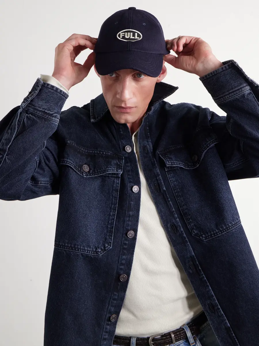 FULLCOUNT Logo-Appliquéd Wool-Blend Cap - Men | Thumbnail 3