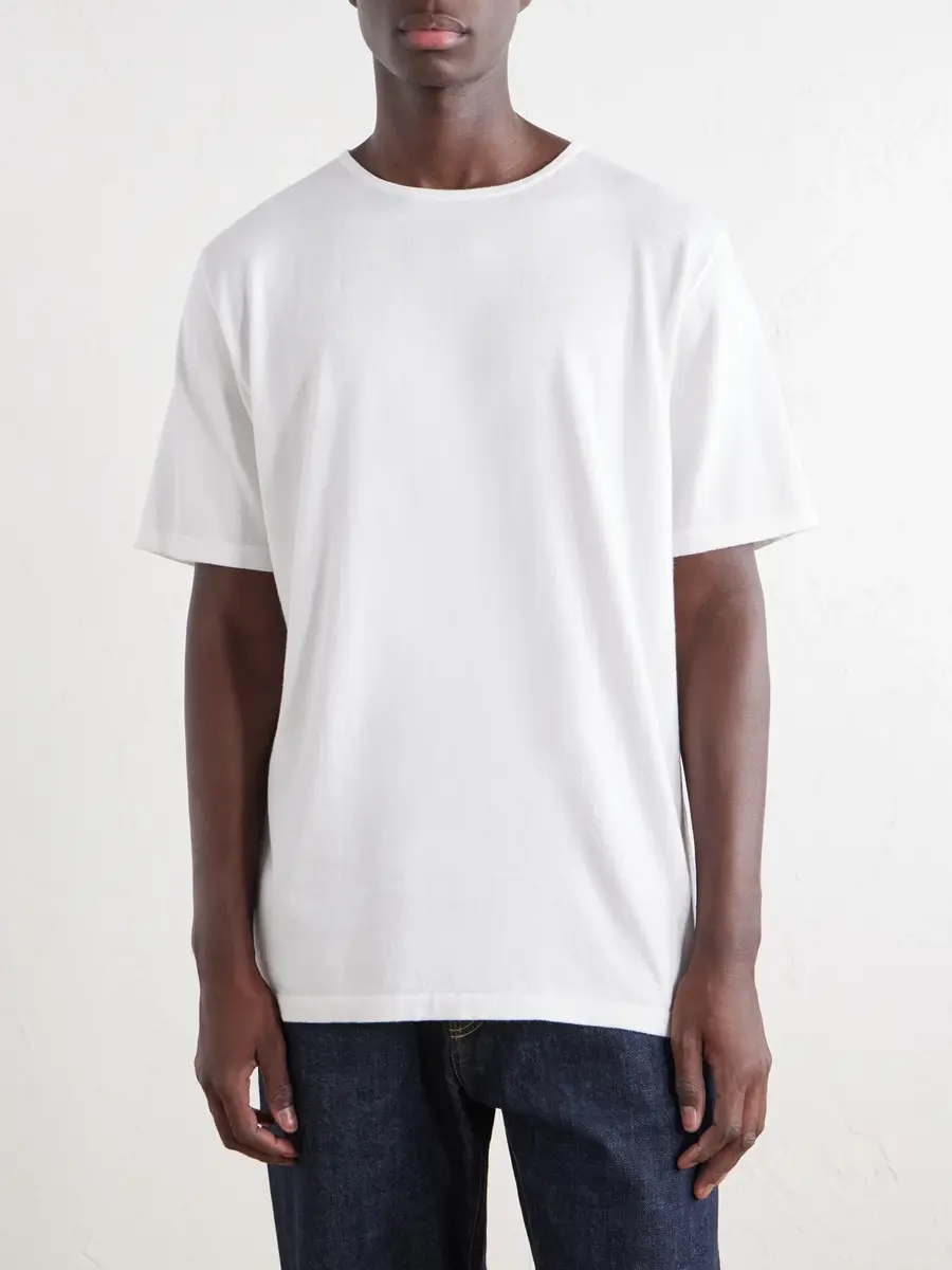 Ghiaia Cashmere Cotton-Jersey T-Shirt - Men | Thumbnail 3 Ghiaia Cashmere Cotton-Jersey T-Shirt - Men | Thumbnail 3