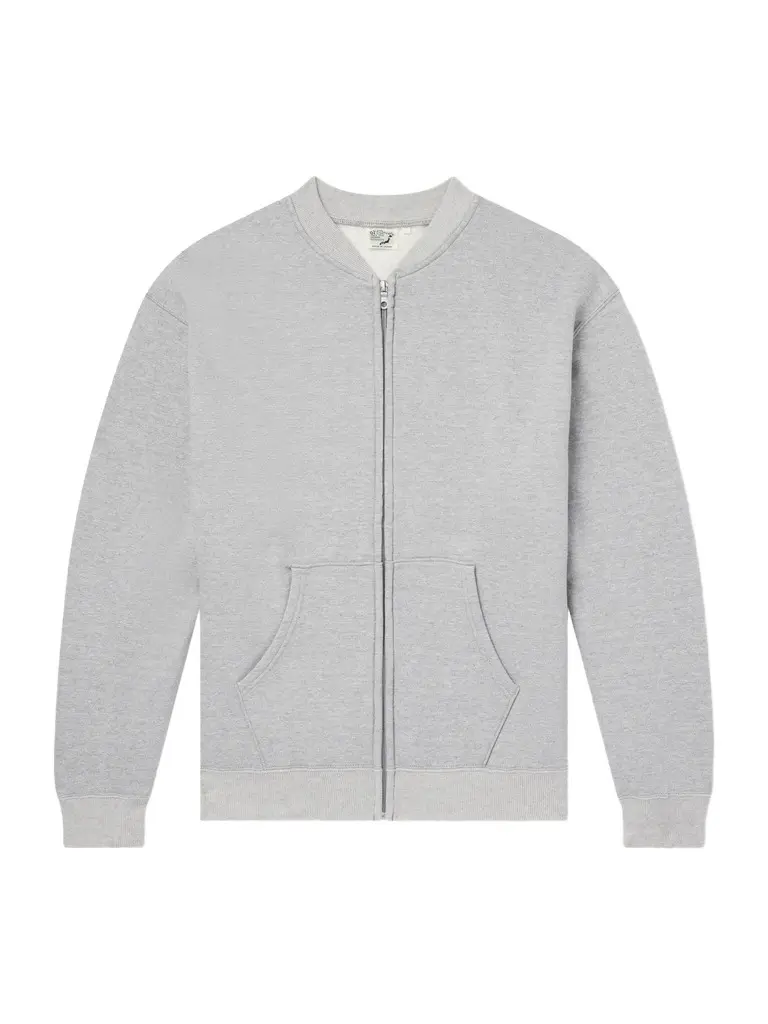 Cotton-Jersey Zip-Up Sweatshirt - Men