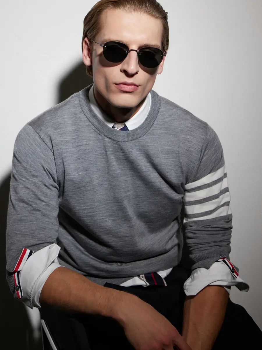 Thom Browne Round-Frame Titanium Sunglasses - Men | Thumbnail 2