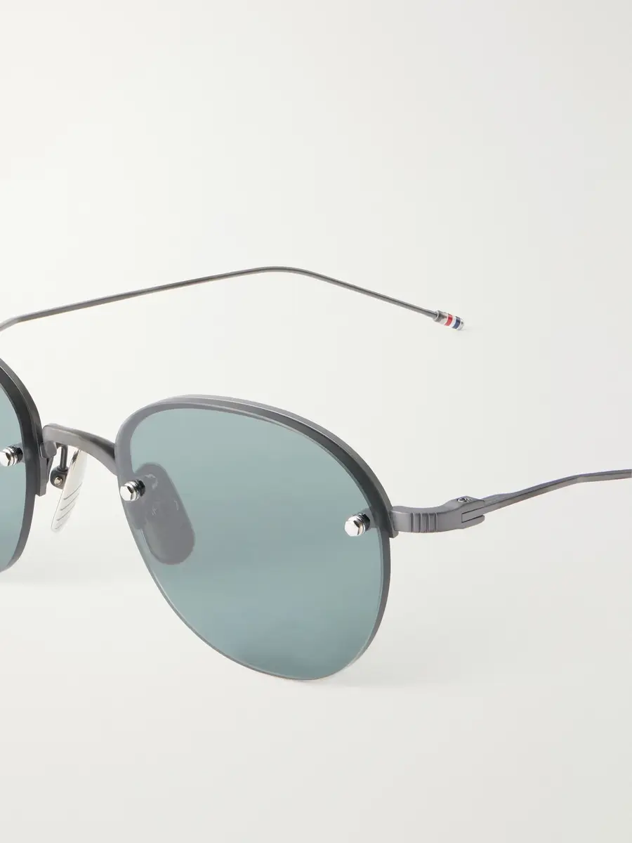 Thom Browne Round-Frame Titanium Sunglasses - Men | Thumbnail 3