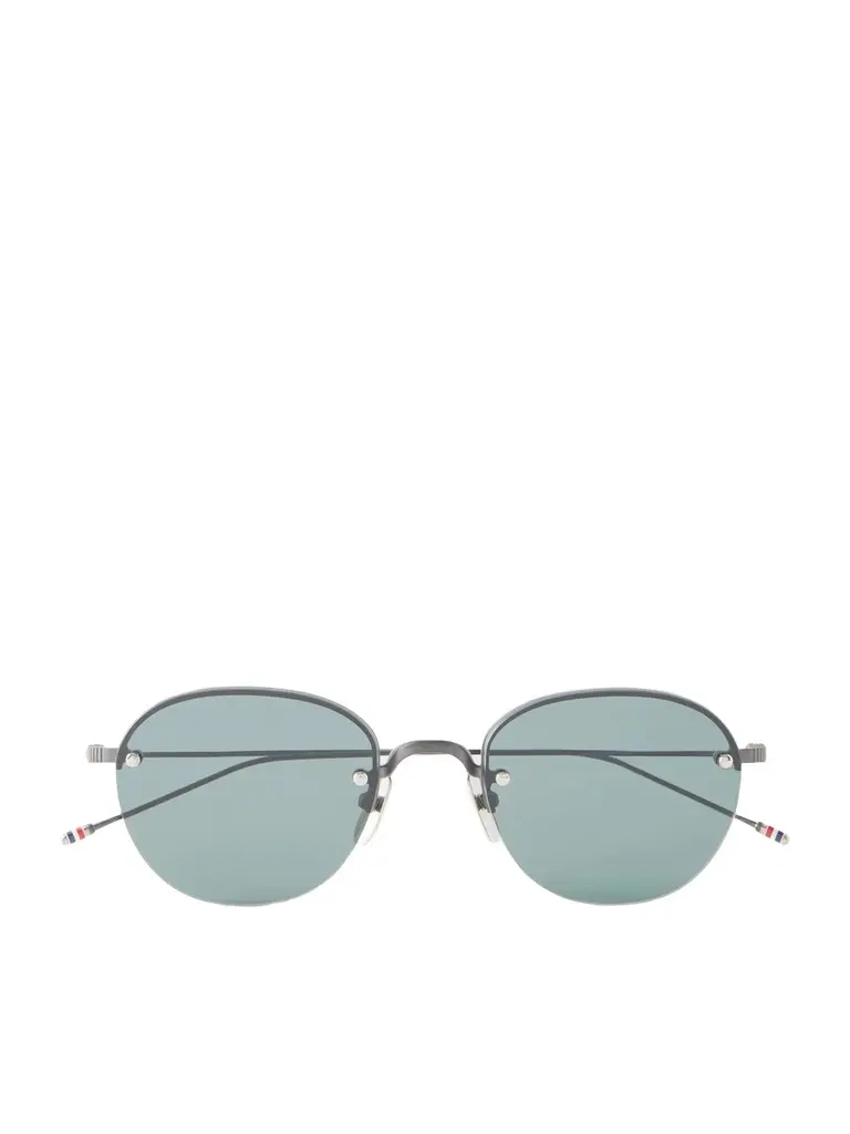 Thom Browne Round-Frame Titanium Sunglasses - Men