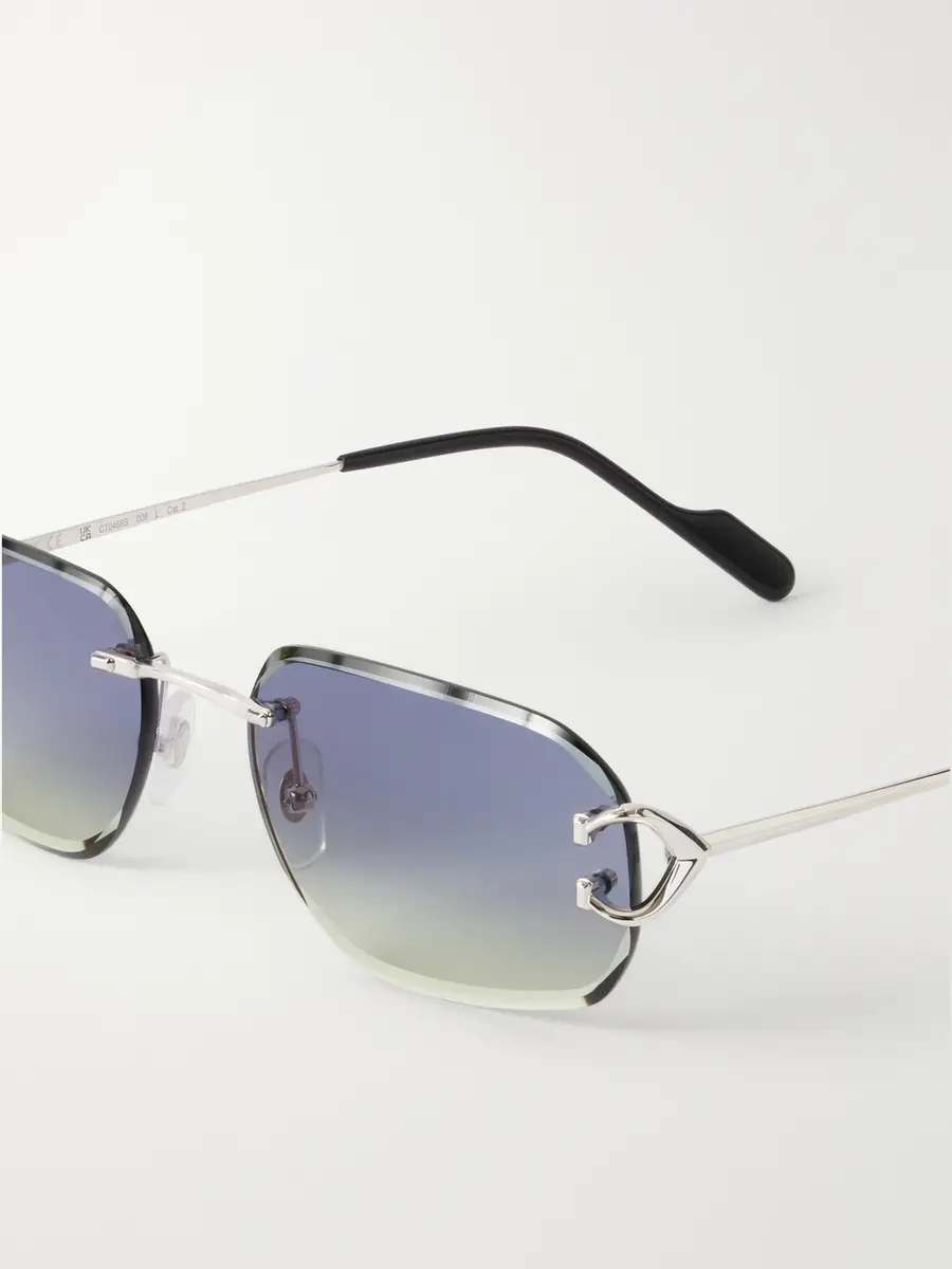 Cartier Eyewear Motifs de Cartier Square-Frame Silver-Tone Sunglasses - Men | Thumbnail 3 Cartier Eyewear Motifs de Cartier Square-Frame Silver-Tone Sunglasses - Men | Thumbnail 3