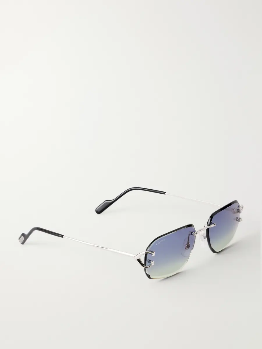 Cartier Eyewear Motifs de Cartier Square-Frame Silver-Tone Sunglasses - Men | Thumbnail 4 Cartier Eyewear Motifs de Cartier Square-Frame Silver-Tone Sunglasses - Men | Thumbnail 4