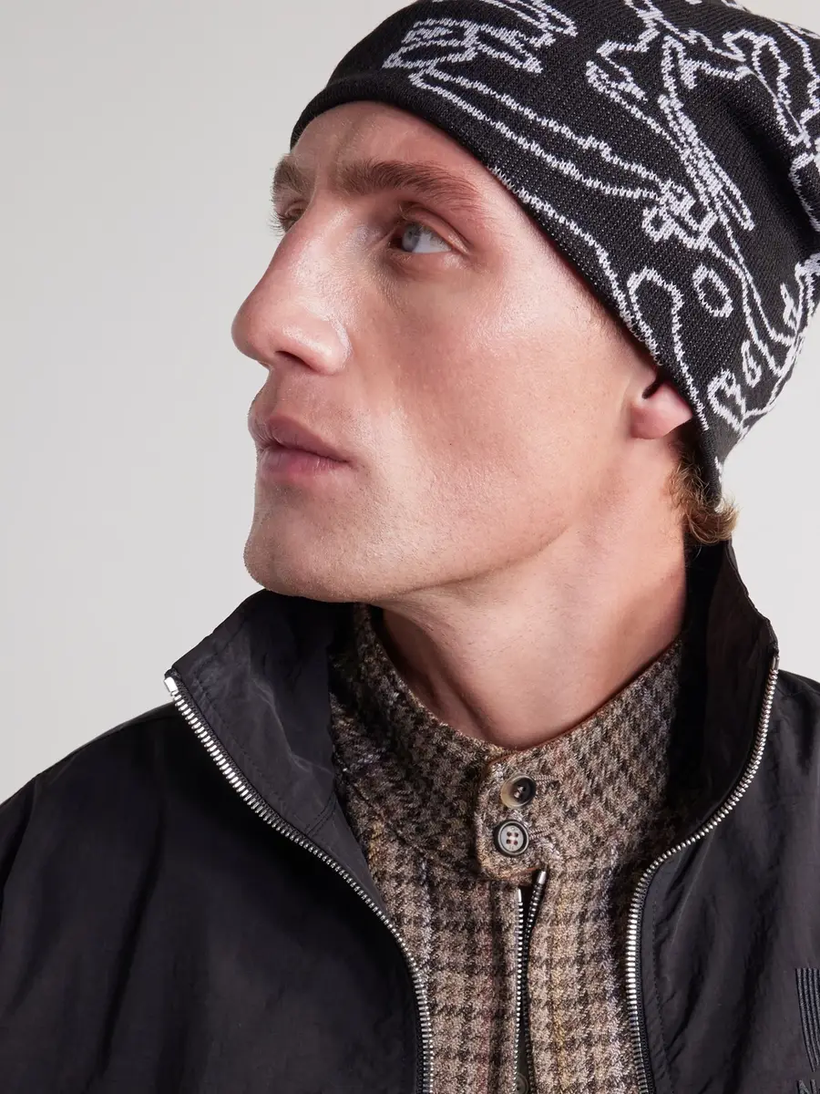 Blue Blue Japan Cloud Sea Jacquard Beanie - Men | Thumbnail 2 Blue Blue Japan Cloud Sea Jacquard Beanie - Men | Thumbnail 2