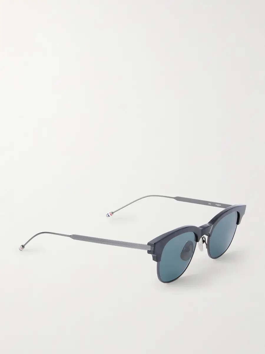 Thom Browne D-Frame Tortoiseshell Acetate and Gold-Plated Titanium Sunglasses - Men | Thumbnail 4