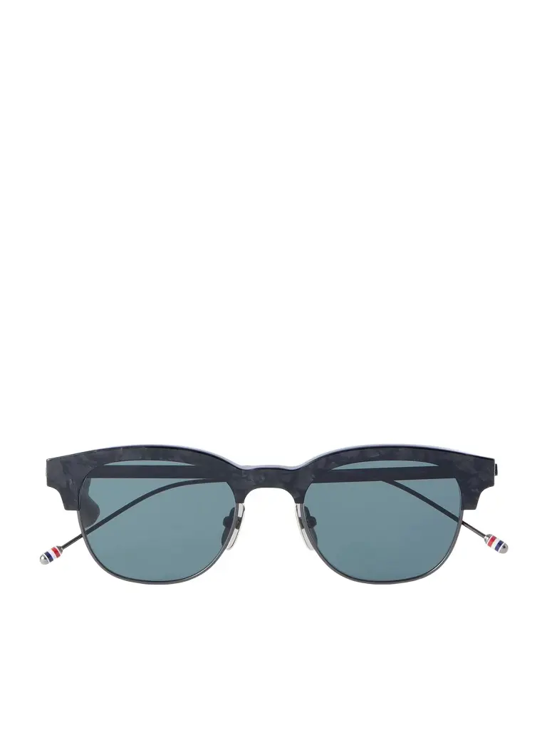 D-Frame Tortoiseshell Acetate and Gold-Plated Titanium Sunglasses - Men D-Frame Tortoiseshell Acetate and Gold-Plated Titanium Sunglasses - Men