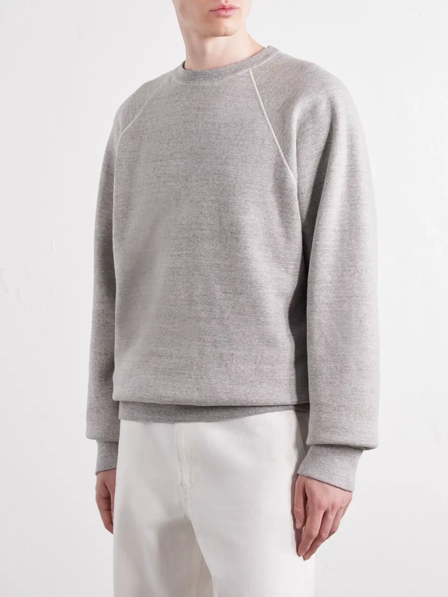 OrSlow French Terry-Cotton Sweatshirt - Men | Thumbnail 3 OrSlow French Terry-Cotton Sweatshirt - Men | Thumbnail 3