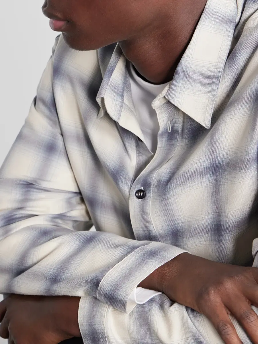 SAGE NATION Strano Checked Twill Shirt - Men | Thumbnail 5