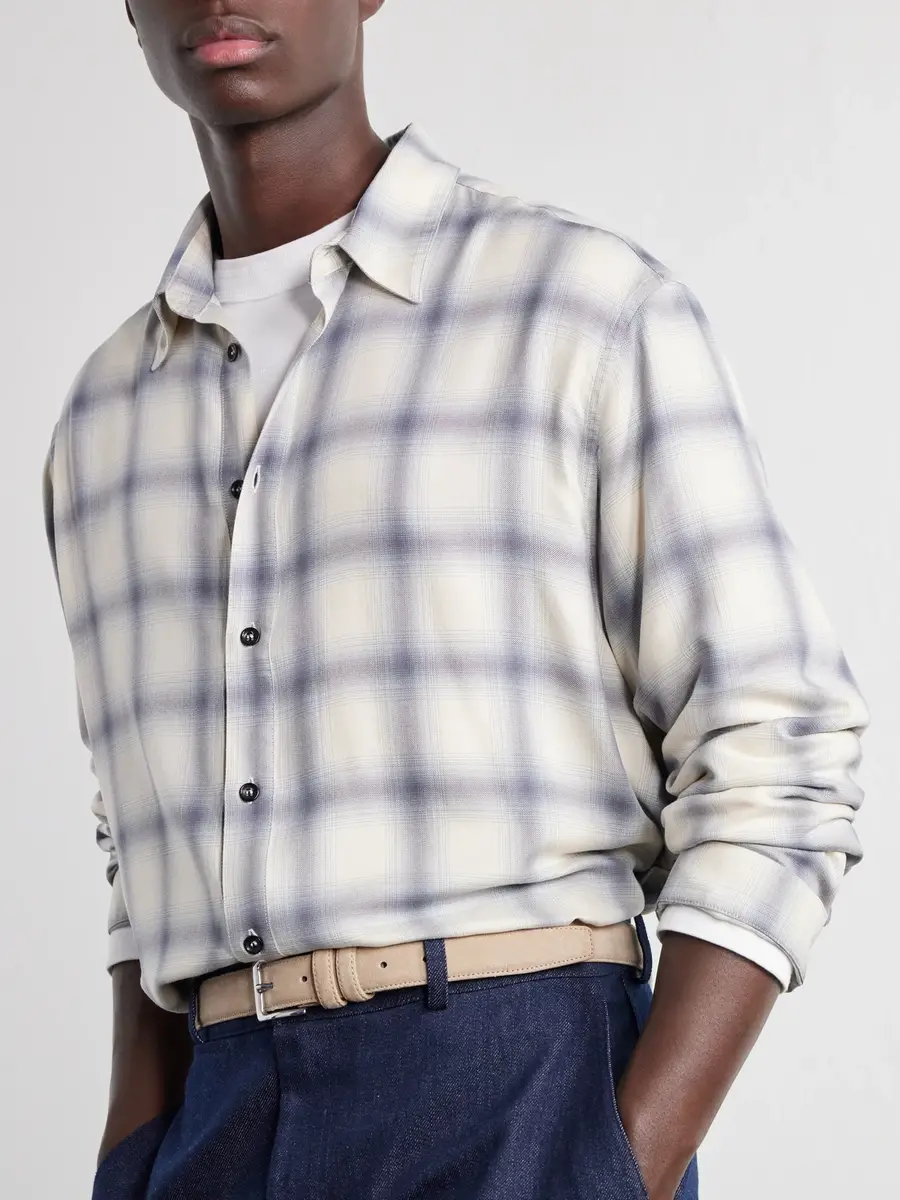 SAGE NATION Strano Checked Twill Shirt - Men | Thumbnail 6