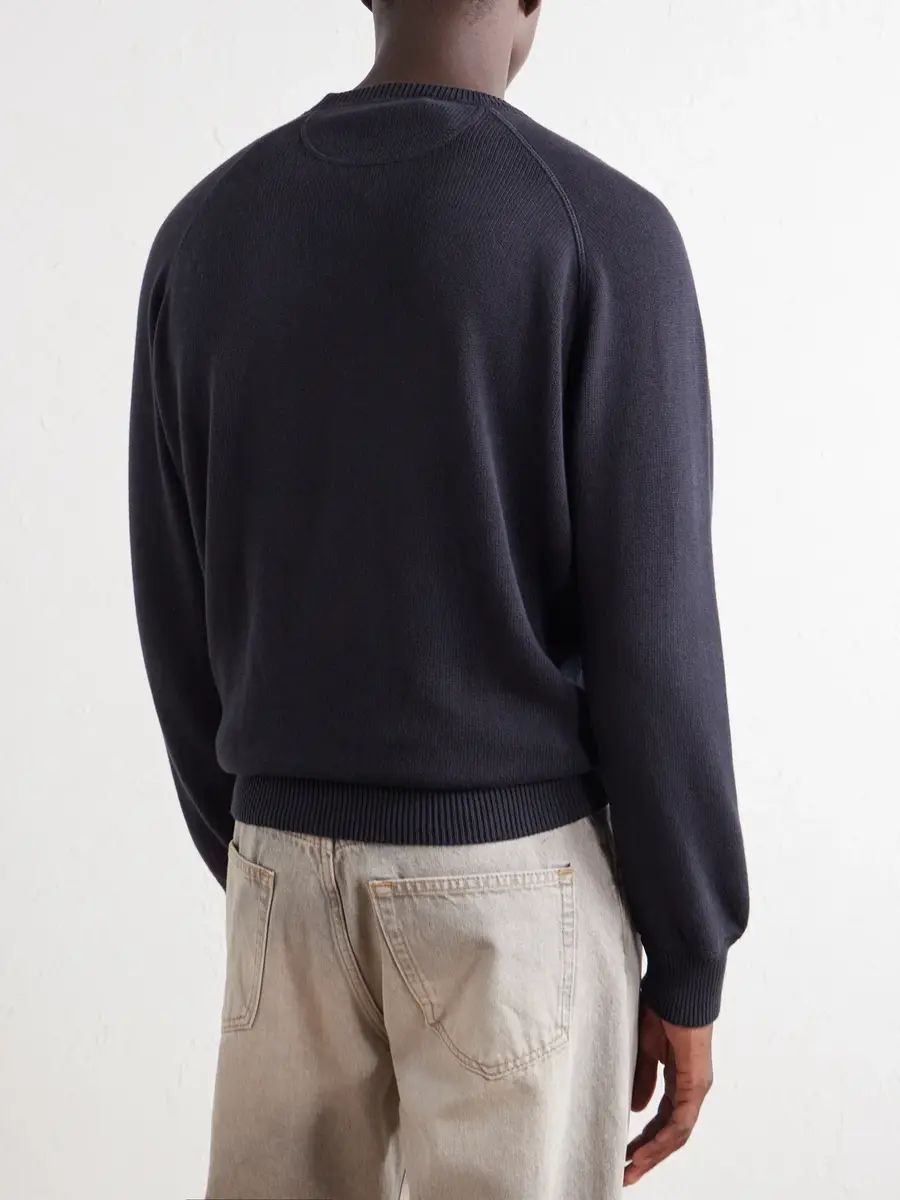 Ghiaia Cashmere Cotton Sweater - Men | Thumbnail 4 Ghiaia Cashmere Cotton Sweater - Men | Thumbnail 4