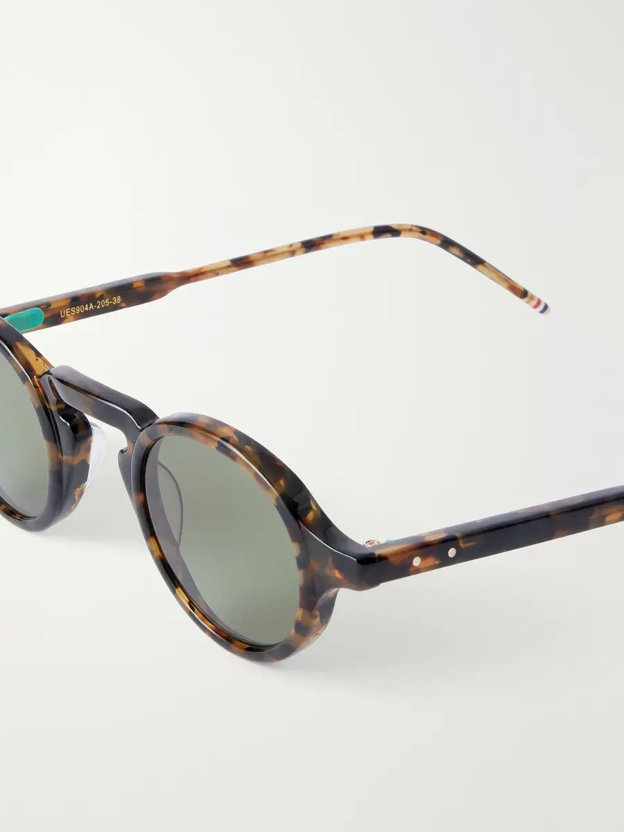 Thom Browne Round-Frame Tortoiseshell Acetate Sunglasses - Men | Thumbnail 3 Thom Browne Round-Frame Tortoiseshell Acetate Sunglasses - Men | Thumbnail 3