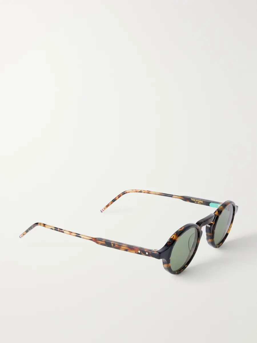 Thom Browne Round-Frame Tortoiseshell Acetate Sunglasses - Men | Thumbnail 4 Thom Browne Round-Frame Tortoiseshell Acetate Sunglasses - Men | Thumbnail 4