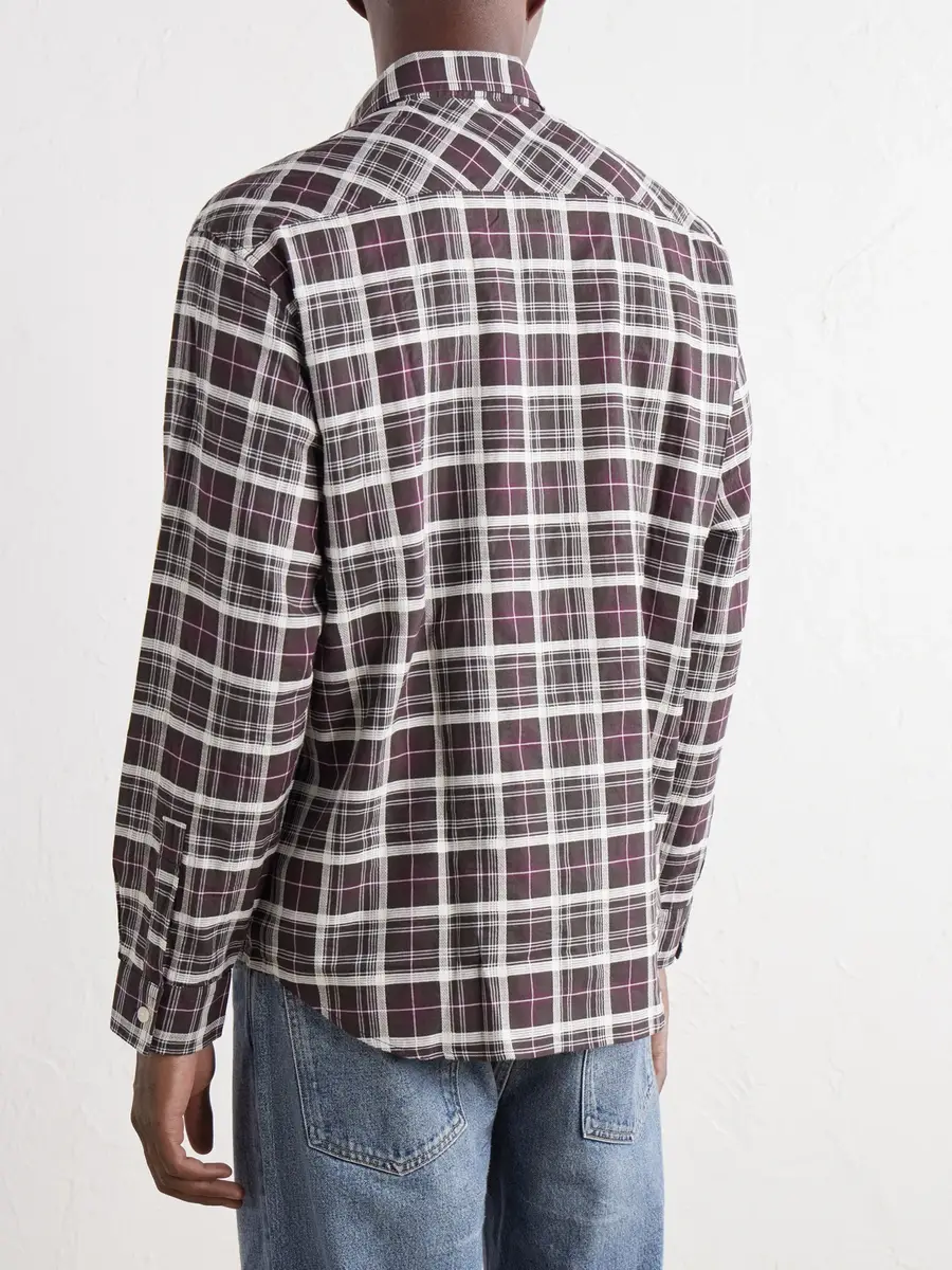 NN07 Deon 50037 Checked Woven Organic Cotton Shirt - Men | Thumbnail 4 NN07 Deon 50037 Checked Woven Organic Cotton Shirt - Men | Thumbnail 4
