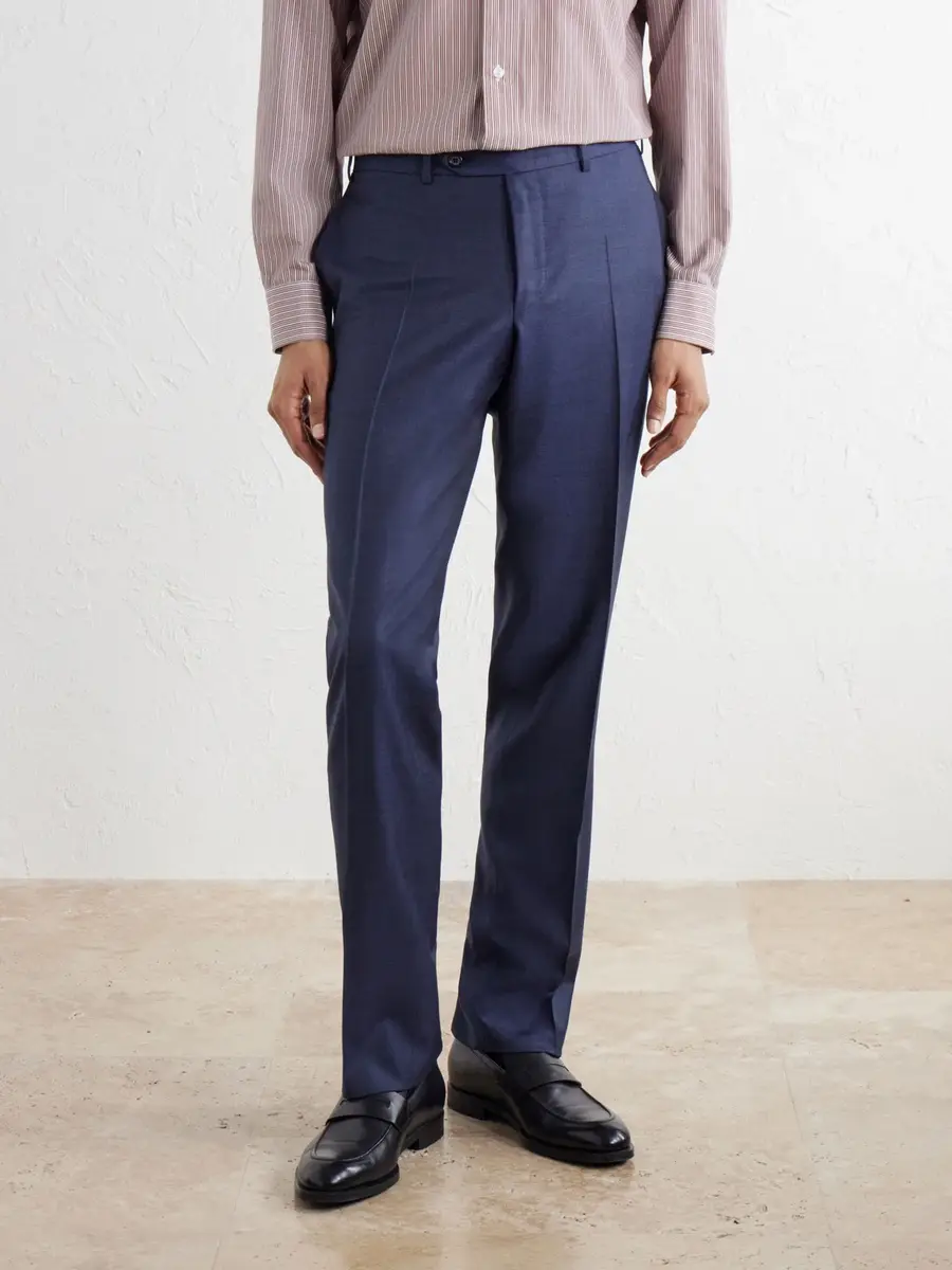 Canali Straight-Leg Wool-Twill Suit Trousers - Men | Thumbnail 3 Canali Straight-Leg Wool-Twill Suit Trousers - Men | Thumbnail 3