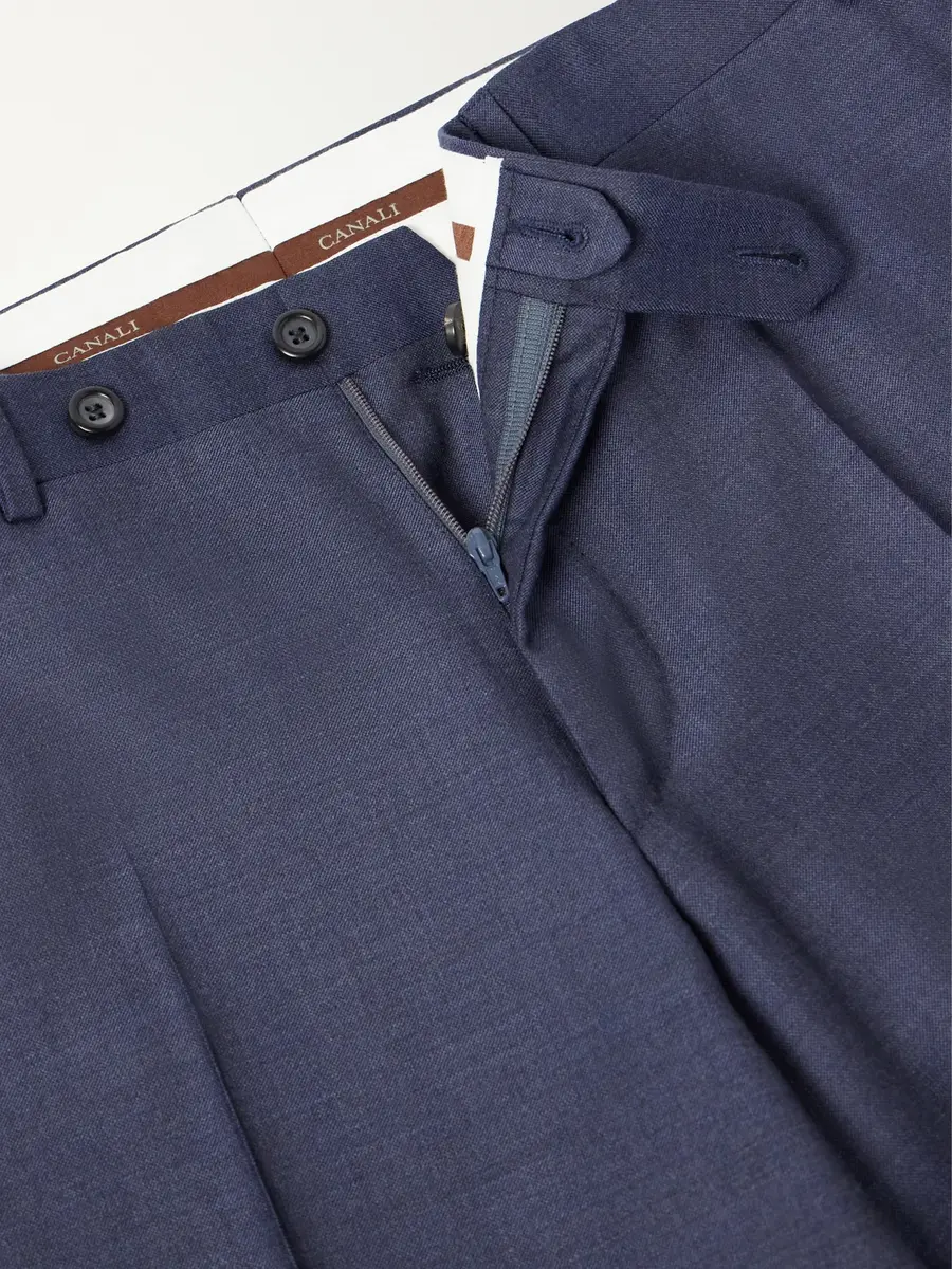 Canali Straight-Leg Wool-Twill Suit Trousers - Men | Thumbnail 6 Canali Straight-Leg Wool-Twill Suit Trousers - Men | Thumbnail 6