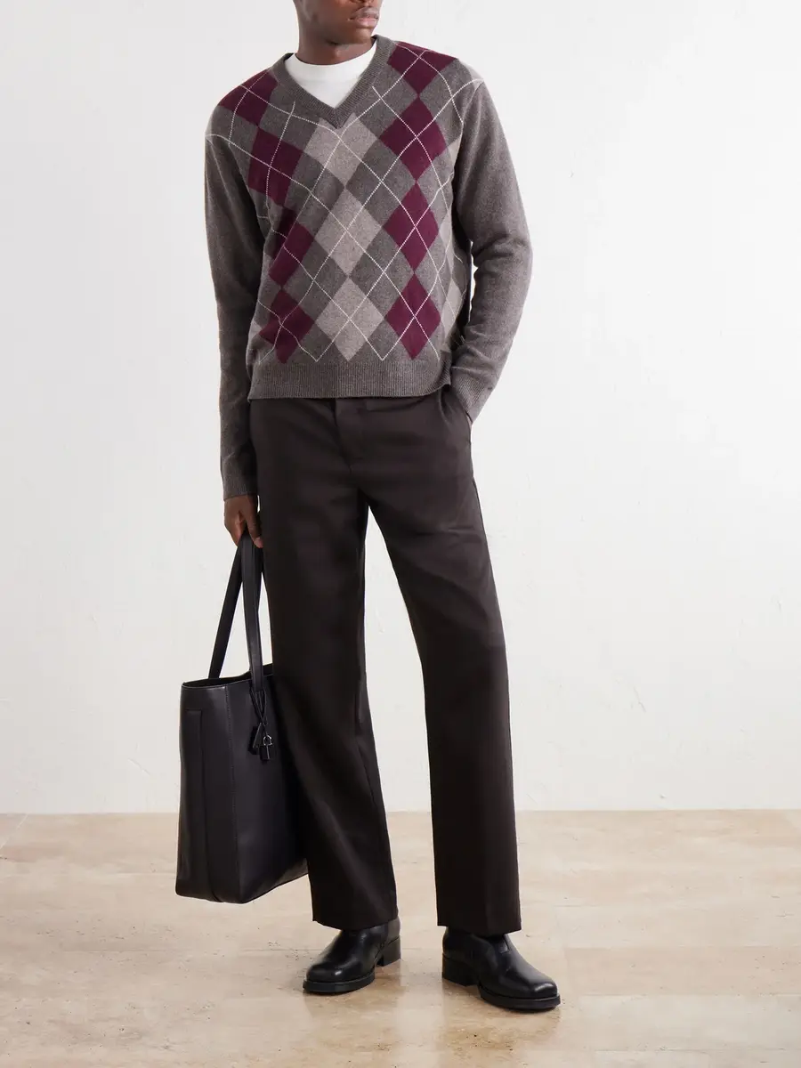 NN07 Otto 60070 Argyle Wool Sweater - Men | Thumbnail 2