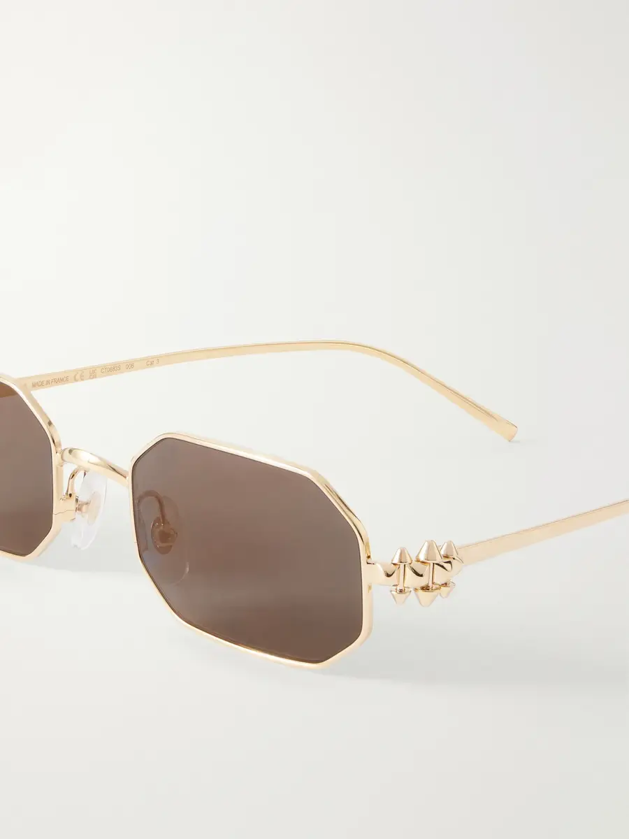 Cartier Eyewear Clash de Cartier Square-Frame Gold-Tone Sunglasses - Men | Thumbnail 3 Cartier Eyewear Clash de Cartier Square-Frame Gold-Tone Sunglasses - Men | Thumbnail 3