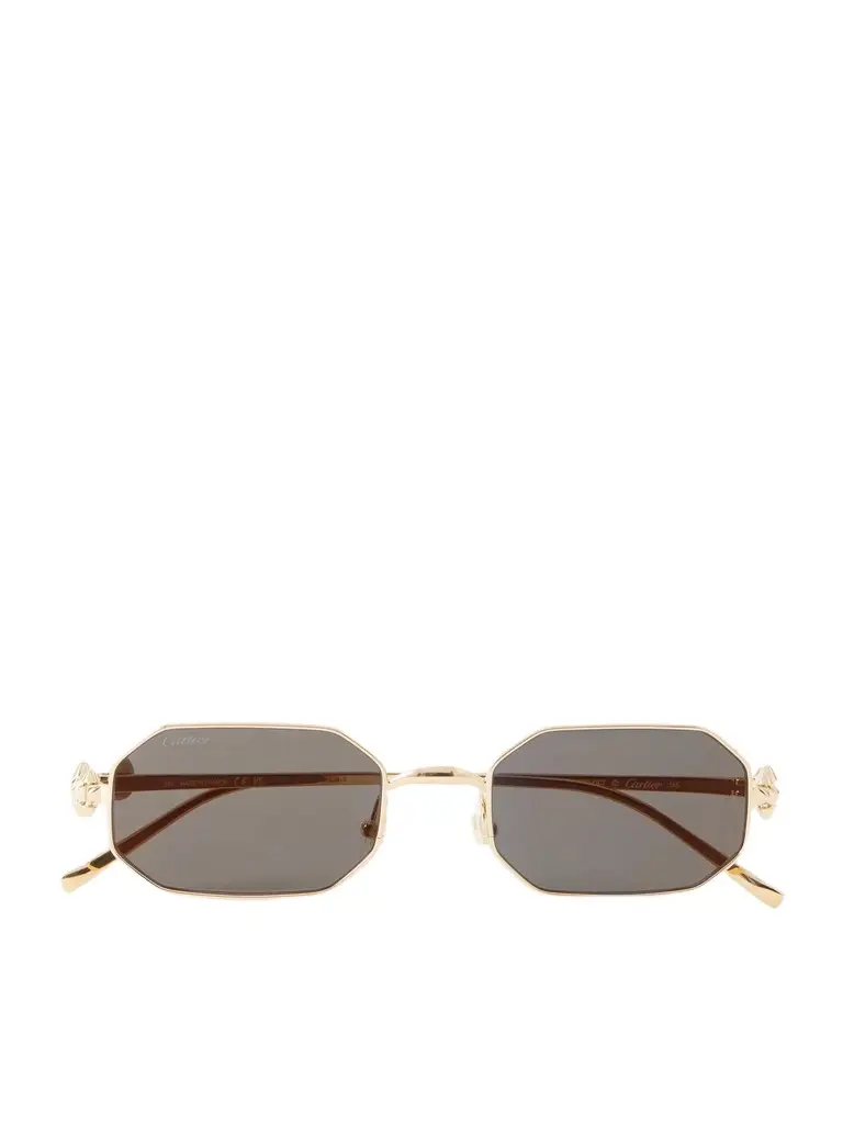 Cartier Eyewear Clash de Cartier Square-Frame Gold-Tone Sunglasses - Men