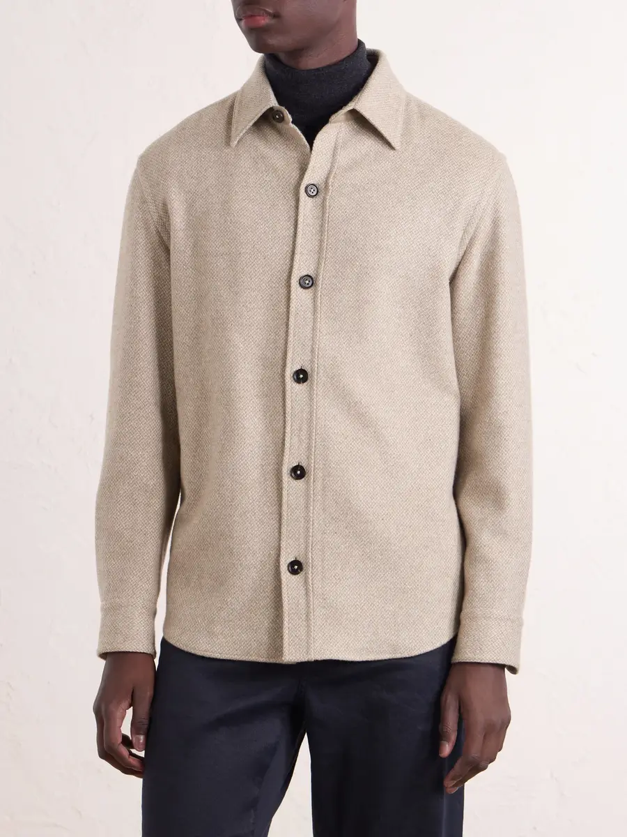 Zegna Cashmere and Silk-Blend Twill Overshirt - Men | Thumbnail 3 Zegna Cashmere and Silk-Blend Twill Overshirt - Men | Thumbnail 3