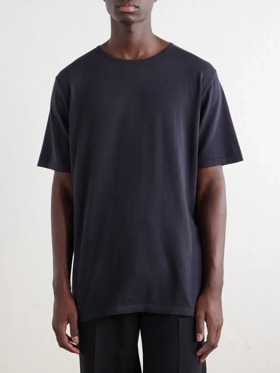 Ghiaia Cashmere Cotton-Jersey T-Shirt - Men | Thumbnail 3 Ghiaia Cashmere Cotton-Jersey T-Shirt - Men | Thumbnail 3