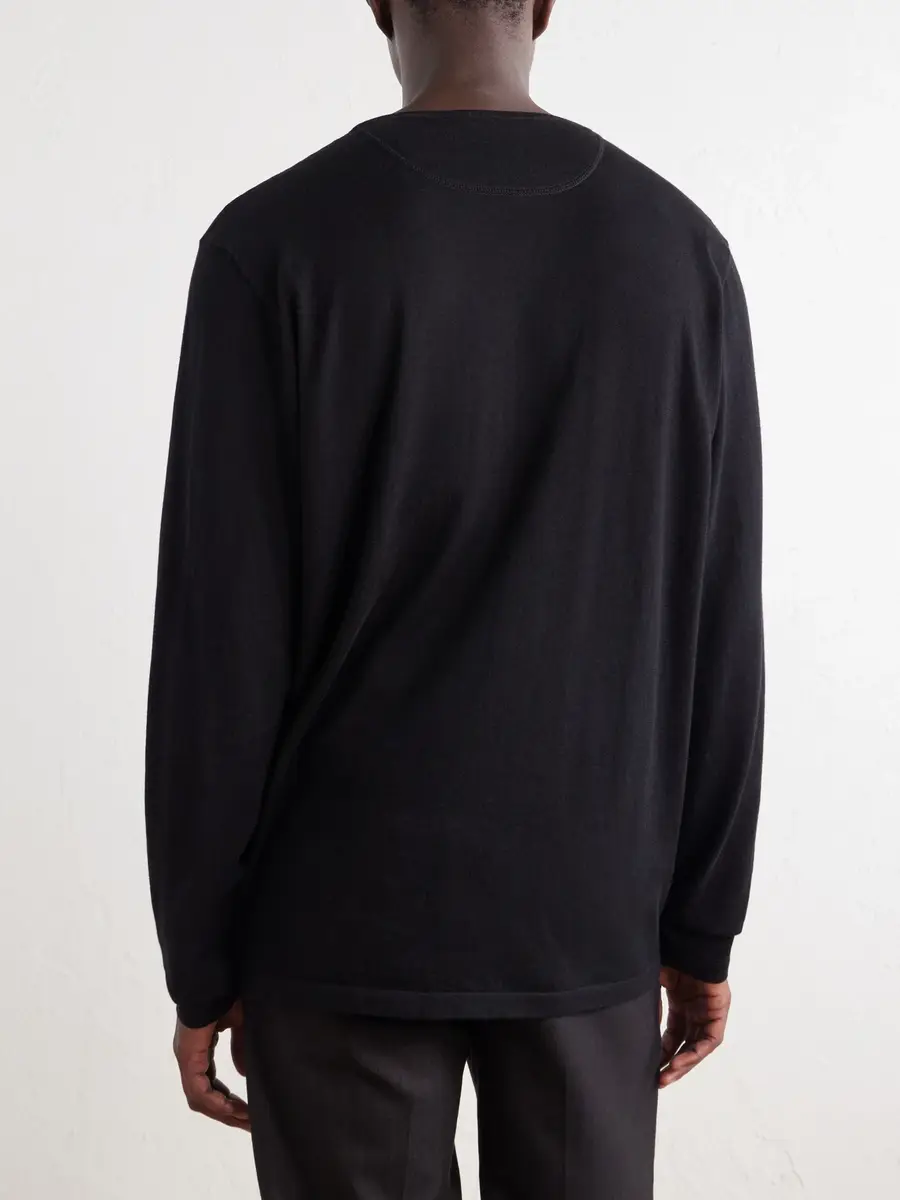 Ghiaia Cashmere Cotton-Jersey T-Shirt - Men | Thumbnail 4 Ghiaia Cashmere Cotton-Jersey T-Shirt - Men | Thumbnail 4
