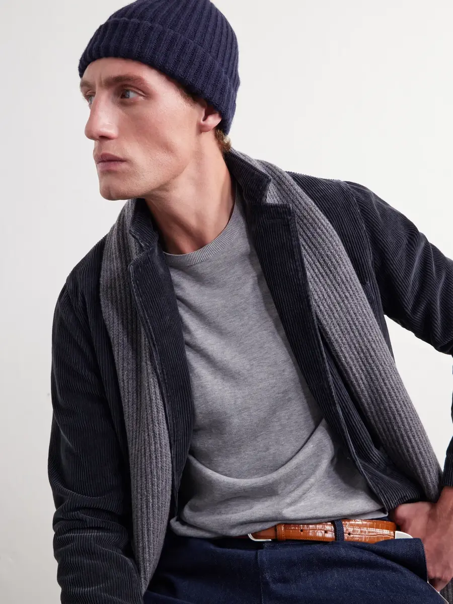 PIACENZA 1733 Ribbed Cashmere Beanie - Men | Thumbnail 2 PIACENZA 1733 Ribbed Cashmere Beanie - Men | Thumbnail 2