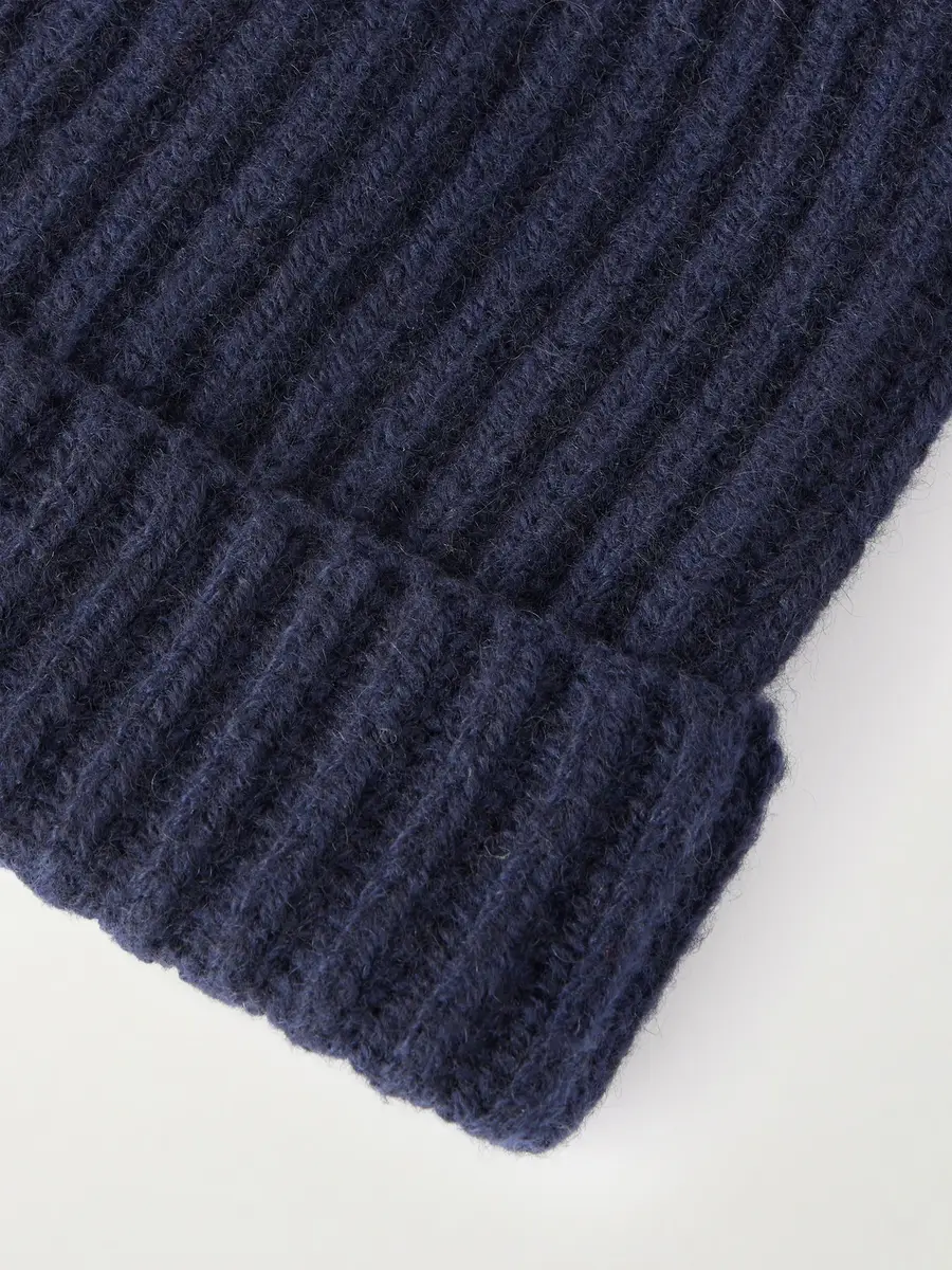 PIACENZA 1733 Ribbed Cashmere Beanie - Men | Thumbnail 4 PIACENZA 1733 Ribbed Cashmere Beanie - Men | Thumbnail 4