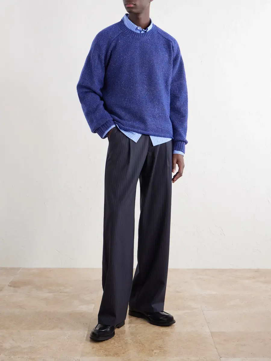NN07 Jim 60074 Wool-Blend Knitted Crewneck - Men | Thumbnail 2
