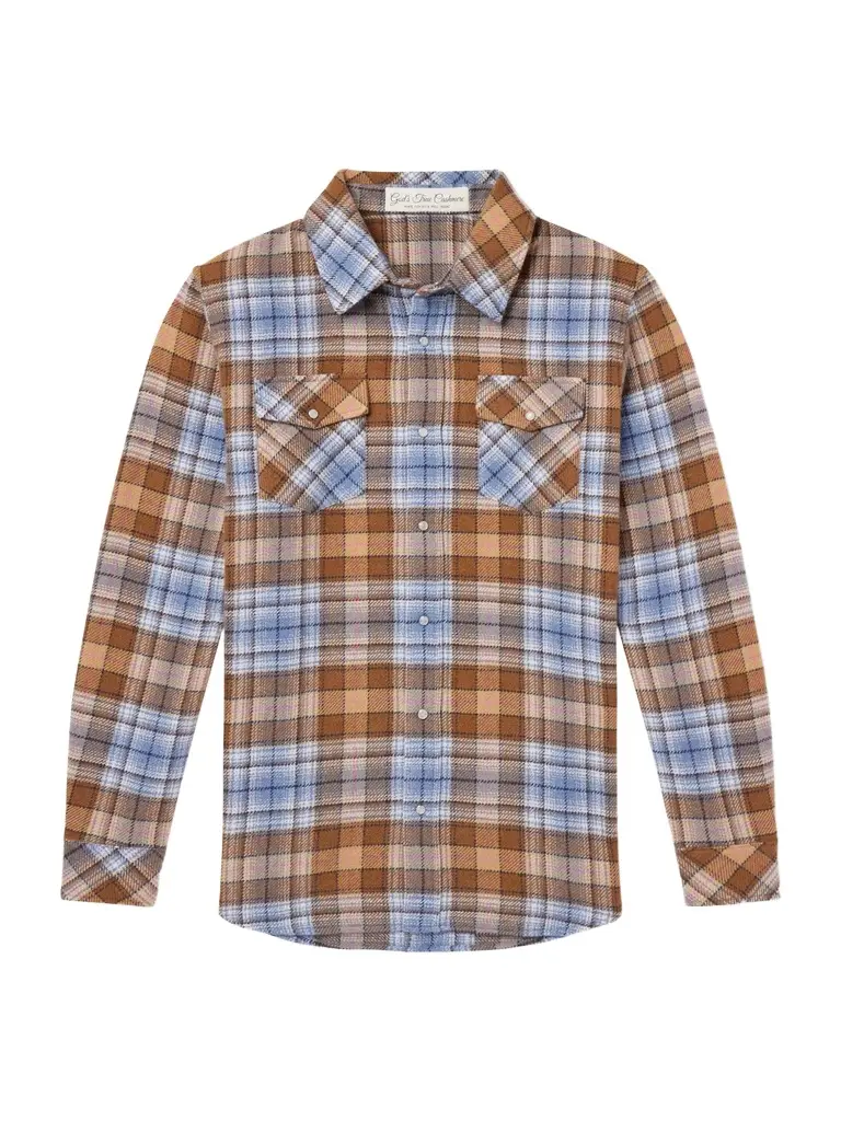 God’s True Cashmere Nomad Checked Cashmere Shirt - Men