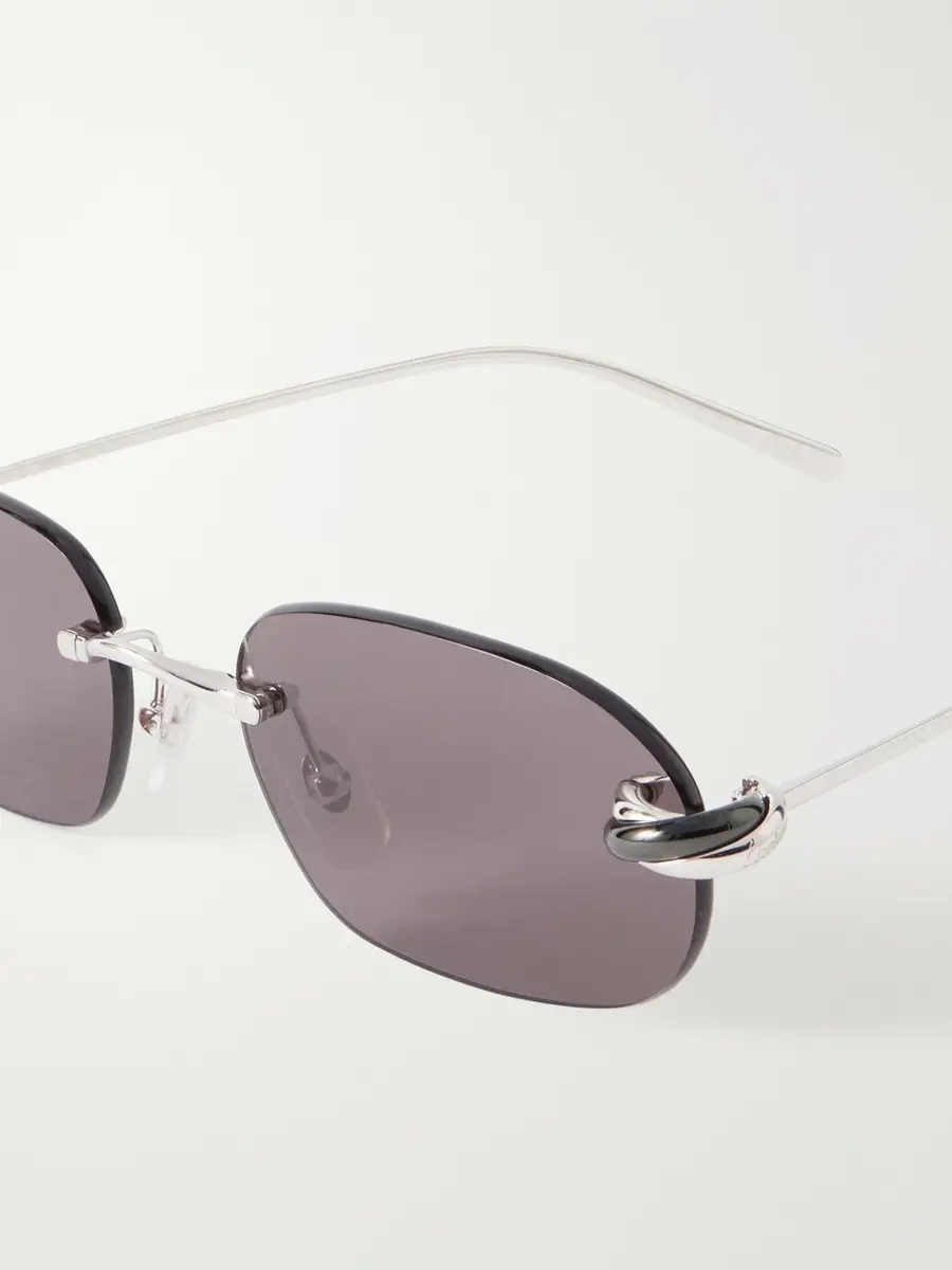 Cartier Eyewear Trinity de Cartier Square-Frame Silver-Tone Sunglasses - Men | Thumbnail 3 Cartier Eyewear Trinity de Cartier Square-Frame Silver-Tone Sunglasses - Men | Thumbnail 3